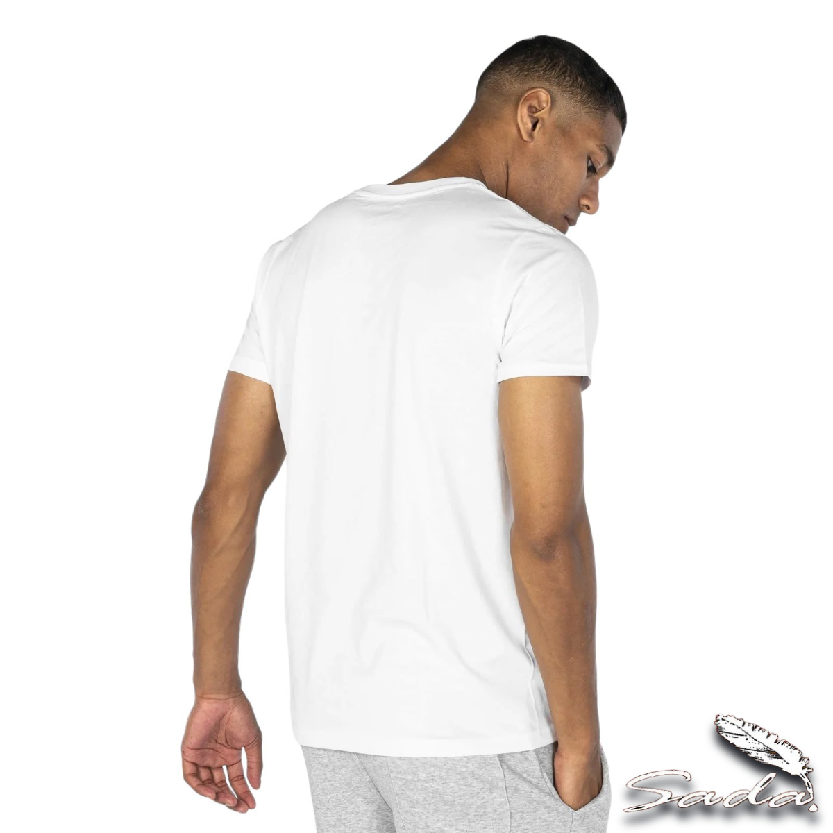 Sada T-Shirts (6-Pack) Crew-Neck Short-Sleeve 100% Cotton Tee's By Blooz