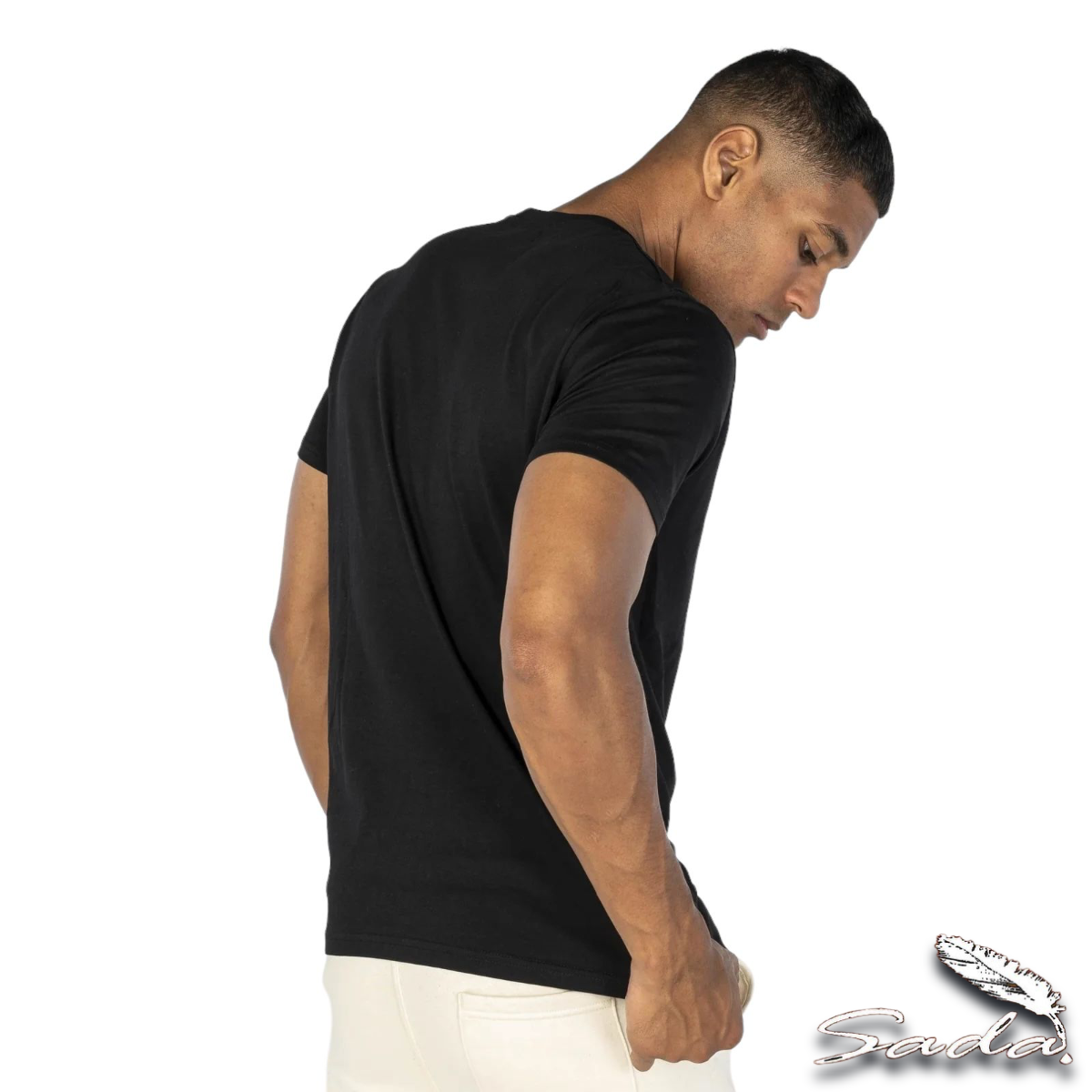 Sada T-Shirts (6-Pack) Crew-Neck Short-Sleeve 100% Cotton Tee's By Blooz