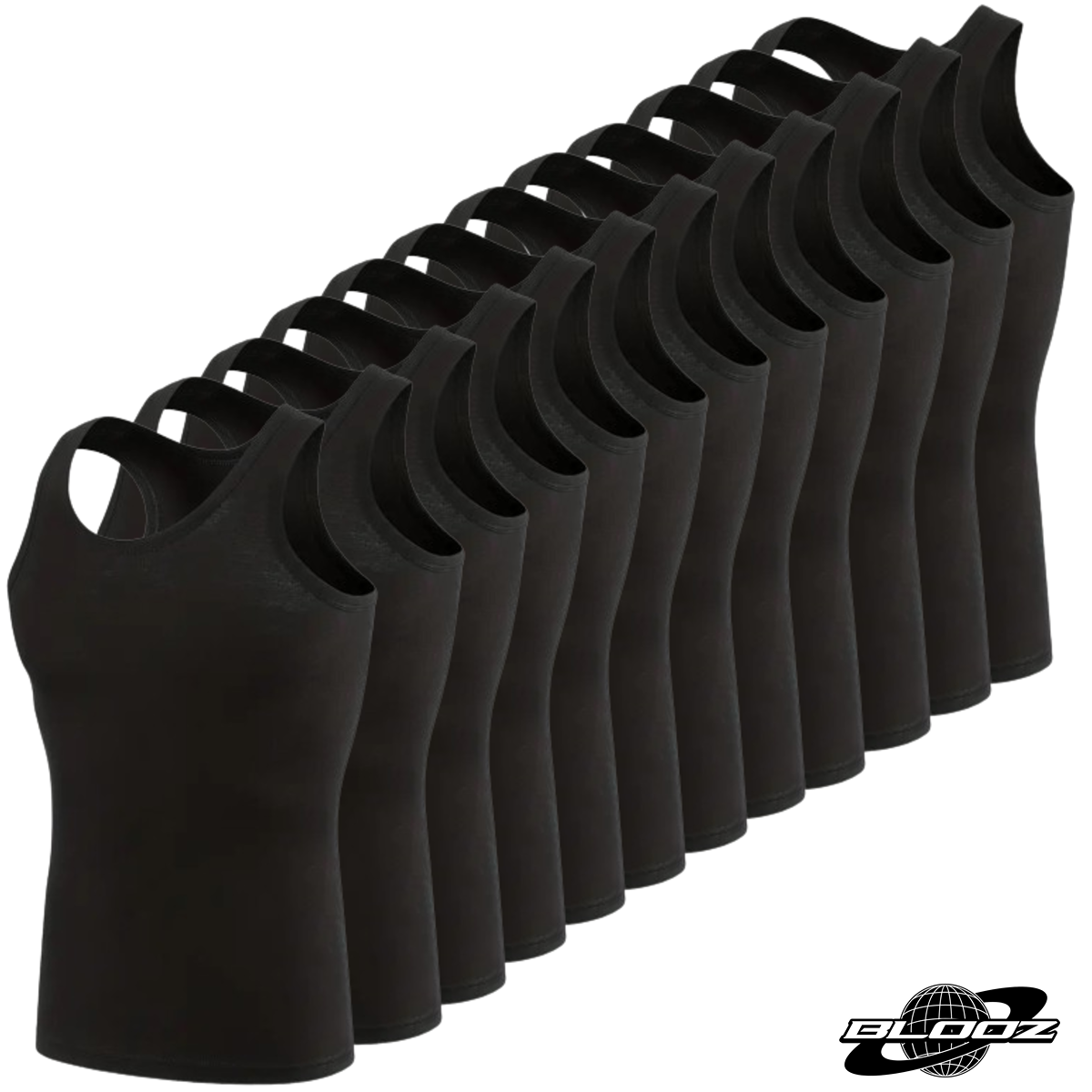 Blooz Tank-Top Beaters (1-Dozen/ 12pc) Muscle-Shirt 100% Cotton