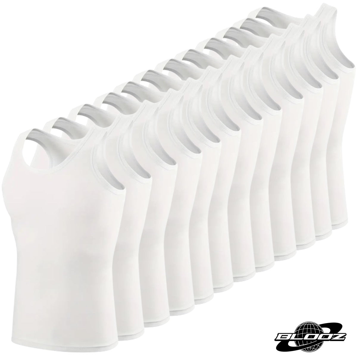 Blooz Tank-Top Beaters (1-Dozen/ 12pc) Muscle-Shirt 100% Cotton