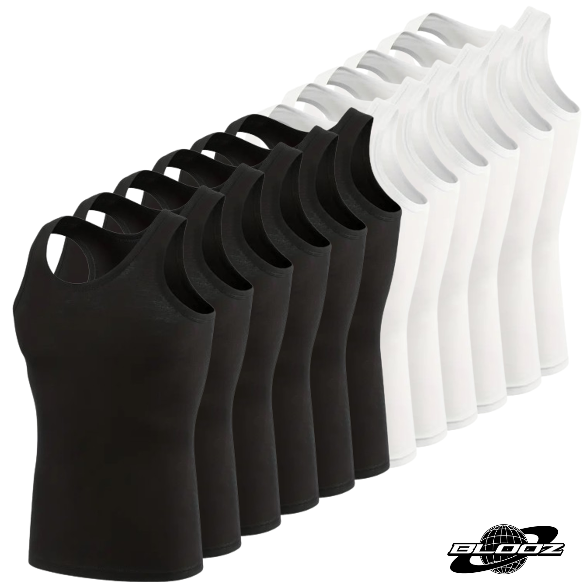 Blooz Tank-Top Beaters (1-Dozen/ 12pc) Muscle-Shirt 100% Cotton