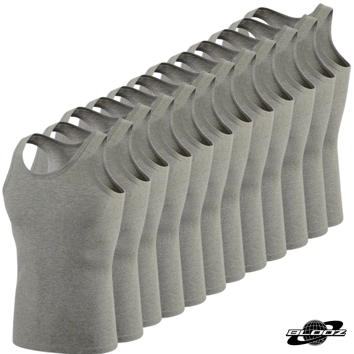 Blooz Tank-Top Beaters (1-Dozen/ 12pc) Muscle-Shirt 100% Cotton