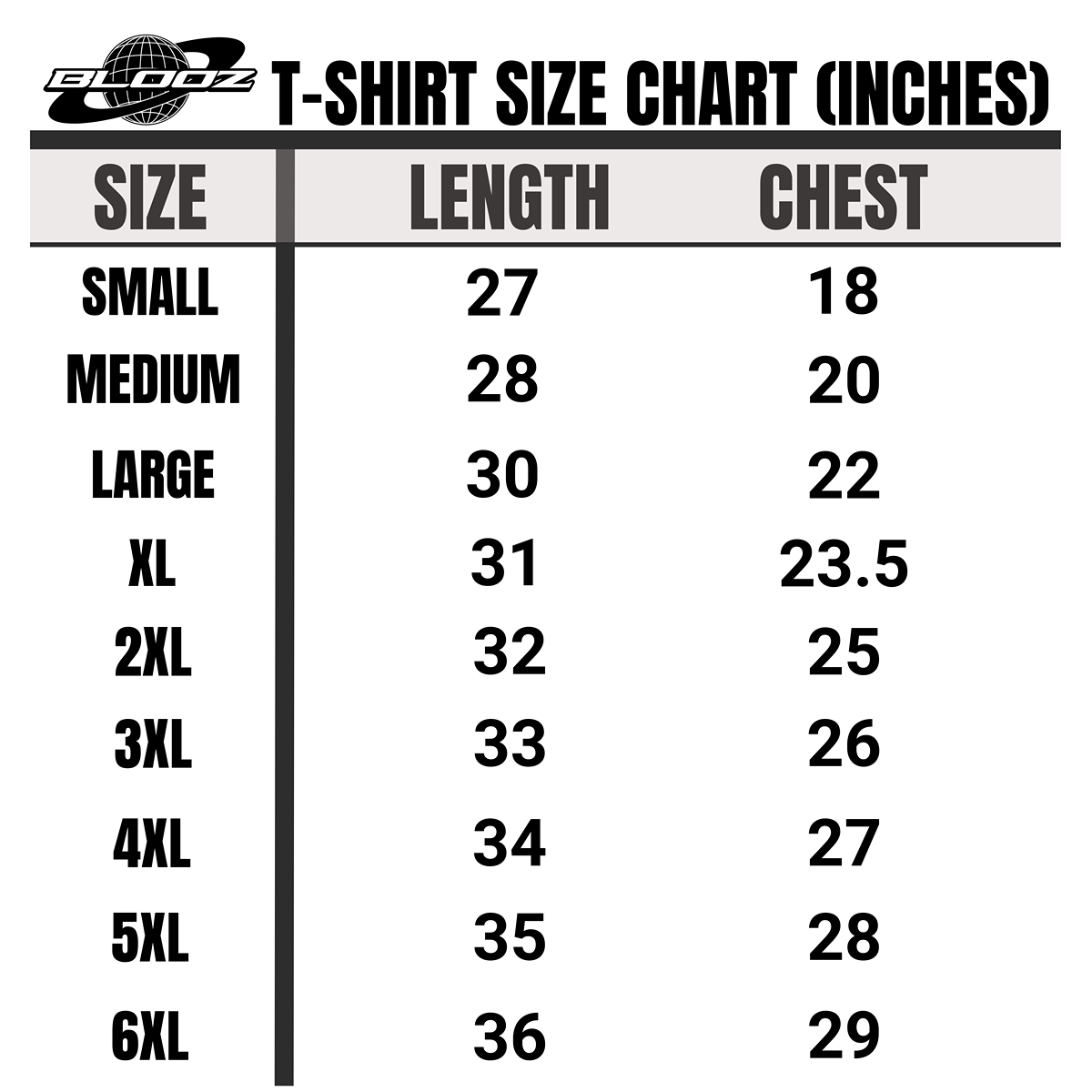 Sada T-Shirts (6-Pack) Crew-Neck Short-Sleeve 100% Cotton Tee's By Blooz
