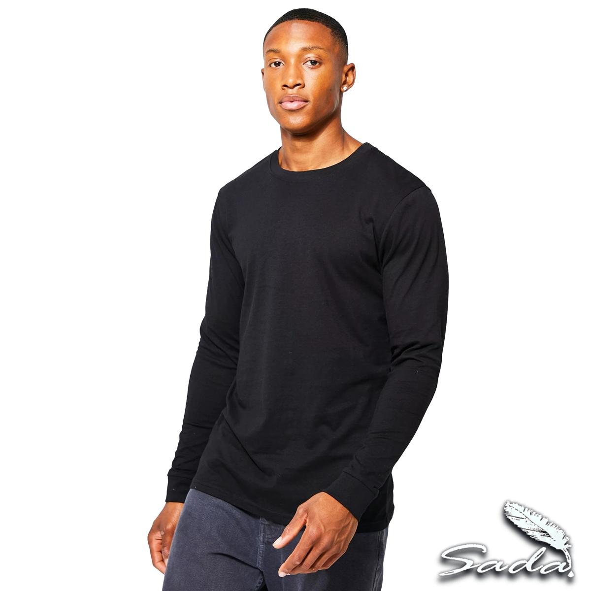 Sada Crew-Neck T-Shirt LONG-SLEEVE (3-pack) 100% Cotton