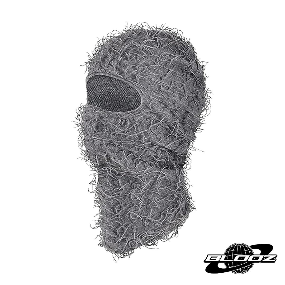 Distressed Ski-Mask Hairy Balaclava Face Cover