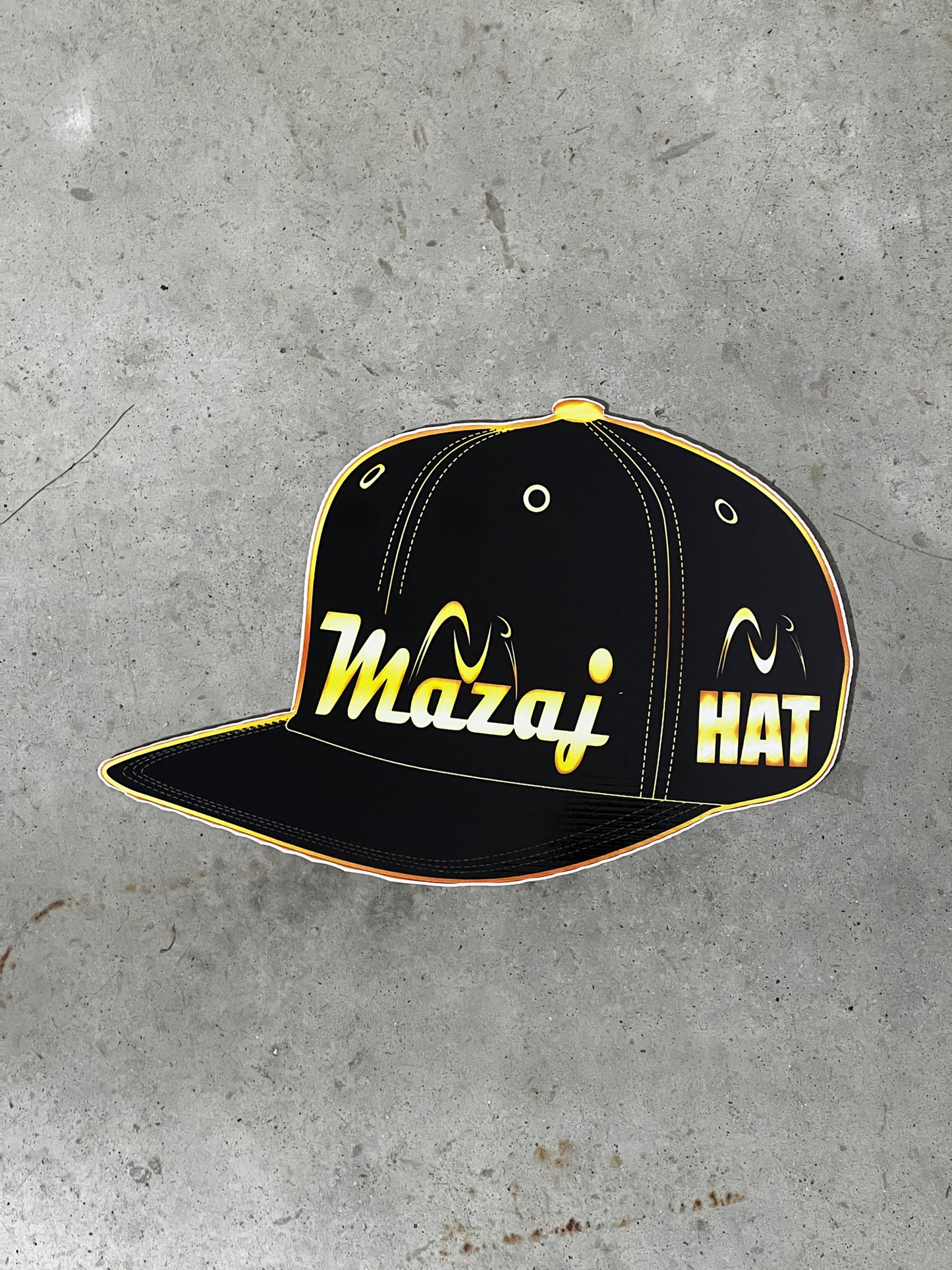 Bucket Hat "Leaf" (Black/ Yellow)