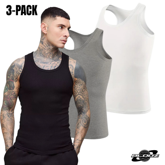 Blooz Tank-Top Beaters (3-pack) Muscle-Shirt 100% Cotton