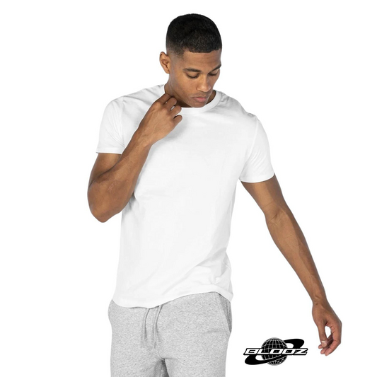 Blooz T-Shirts (6-Pack) Crew-Neck Short-Sleeve 100% Cotton Tee's