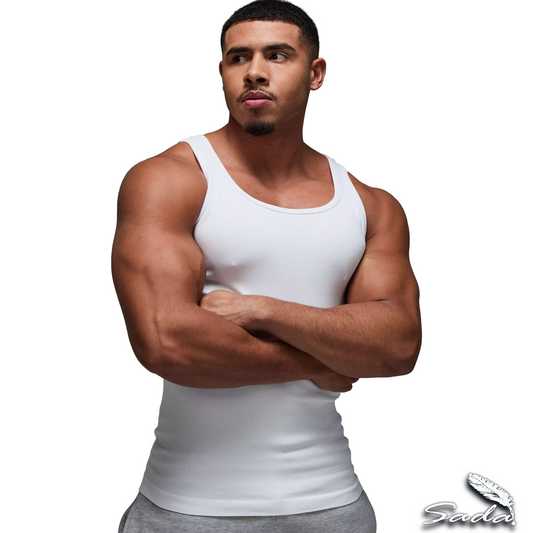 Sada Tank-Top Beaters (6-pack) Muscle-fit 100% Cotton By Blooz