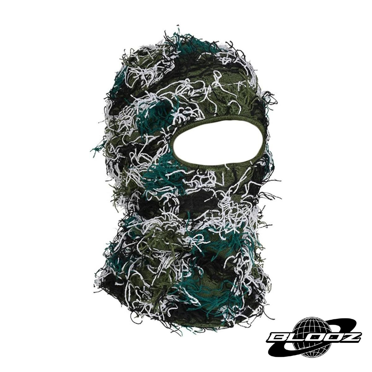 Distressed Ski-Mask Hairy Balaclava Face Cover