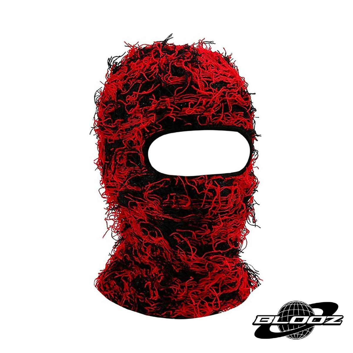 Distressed Ski-Mask Hairy Balaclava Face Cover