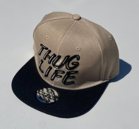 Snapback "Thug Life" (Beige)