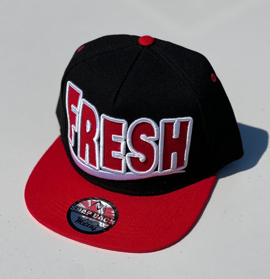 Snapback "Fresh" (black/red)