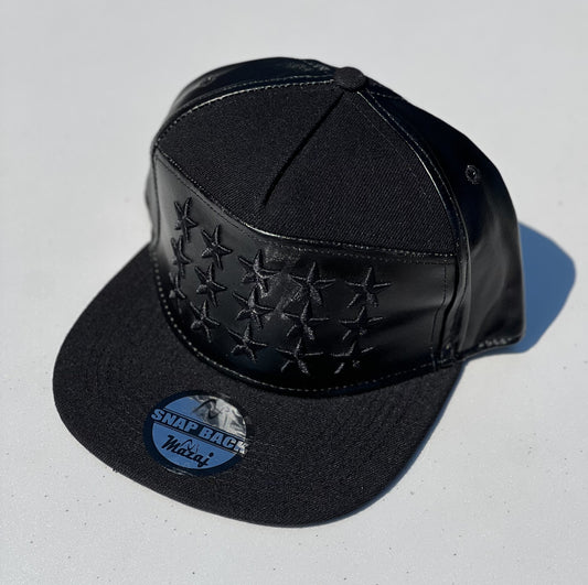 Snapback "Stars" (Triple Black)