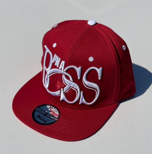 Snapback "I'm A Boss" (Dark Red)