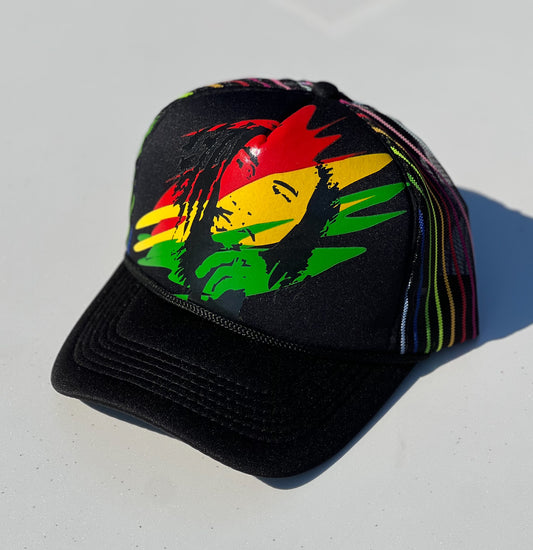 Trucker Hat "Bob Marley" (Black)