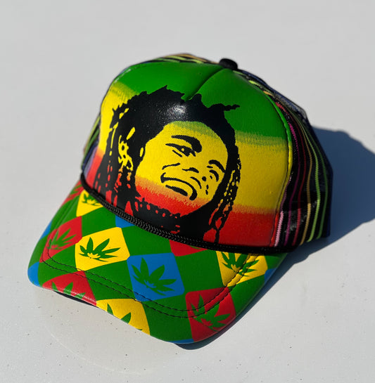 Trucker Hat "Bob Marley" (Green)