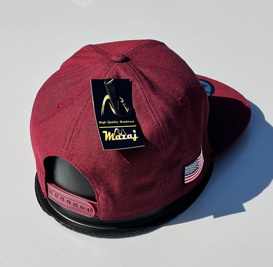 Snapback "USA" (Maroon)